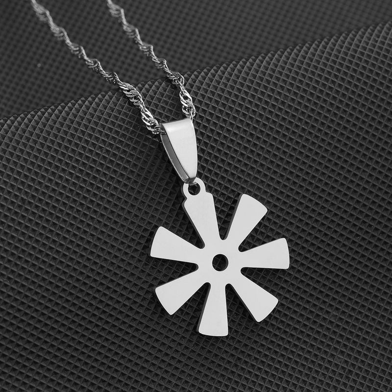Colar Pingente Africano Adinkra – Símbolos Tradicionais em Aço Inox Dourado ou Prata