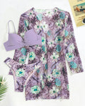 Biquíni Estilo Longo Estampado - Conjunto